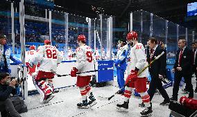 (BEIJING2022)CHINA-BEIJING-OLYMPIC WINTER GAMES-ICE HOCKEY-MEN'S GOLD MEDAL GAME-FIN VS ROC (CN)