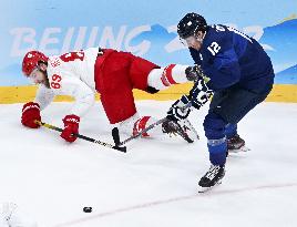 (BEIJING2022)CHINA-BEIJING-OLYMPIC WINTER GAMES-ICE HOCKEY-MEN'S GOLD MEDAL GAME-FIN VS ROC (CN)