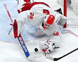 (BEIJING2022)CHINA-BEIJING-OLYMPIC WINTER GAMES-ICE HOCKEY-MEN'S GOLD MEDAL GAME-FIN VS ROC (CN)