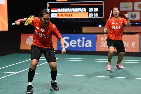 (SP)MALAYSIA-SHAH ALAM-BADMINTON-WOMEN'S TEAM FINAL