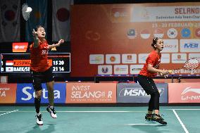 (SP)MALAYSIA-SHAH ALAM-BADMINTON-WOMEN'S TEAM FINAL