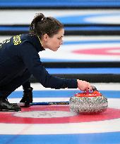 (BEIJING2022)CHINA-BEIJING-OLYMPIC WINTER GAMES-CURLING-WOMEN'S BRONZE MEDAL GAME-SWE VS SUI (CN)
