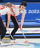 (BEIJING2022)CHINA-BEIJING-OLYMPIC WINTER GAMES-CURLING-WOMEN'S BRONZE MEDAL GAME-SWE VS SUI (CN)