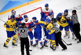 (BEIJING2022)CHINA-BEIJING-OLYMPIC WINTER GAMES-ICE HOCKEY-MAN'S BRONZE MEDAL GAME -SWE VS SVK(CN)