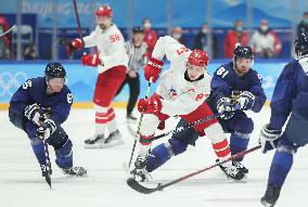 (BEIJING2022)CHINA-BEIJING-OLYMPIC WINTER GAMES-ICE HOCKEY-MEN'S GOLD MEDAL GAME-FIN VS ROC (CN)