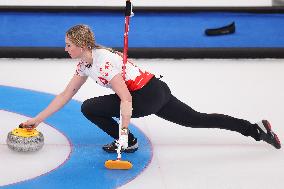 (BEIJING2022)CHINA-BEIJING-OLYMPIC WINTER GAMES-CURLING-WOMEN'S BRONZE MEDAL GAME-SWE VS SUI (CN)