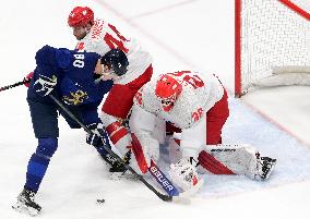 (BEIJING2022)CHINA-BEIJING-OLYMPIC WINTER GAMES-ICE HOCKEY-MEN'S GOLD MEDAL GAME-FIN VS ROC (CN)
