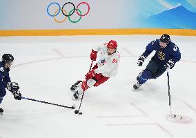 (BEIJING2022)CHINA-BEIJING-OLYMPIC WINTER GAMES-ICE HOCKEY-MEN'S GOLD MEDAL GAME-FIN VS ROC (CN)