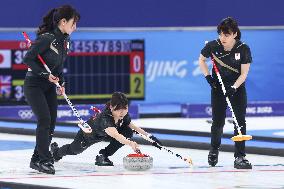 (BEIJING2022)CHINA-BEIJING-OLYMPIC WINTER GAMES-CURLING-WOMEN'S GOLD MEDAL GAME-JPN VS GBR(CN)