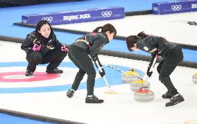 (BEIJING2022)CHINA-BEIJING-OLYMPIC WINTER GAMES-CURLING-WOMEN'S GOLD MEDAL GAME-JPN VS GBR(CN)
