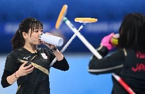 (BEIJING2022)CHINA-BEIJING-OLYMPIC WINTER GAMES-CURLING-WOMEN'S GOLD MEDAL GAME-JPN VS GBR(CN)