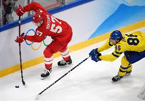 (BEIJING2022)CHINA-BEIJING-OLYMPIC WINTER GAMES-ICE HOCKEY-MAN'S PLAY-OFF SEMIFINAL-ROC VS SWE (CN)