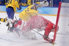 (BEIJING2022)CHINA-BEIJING-OLYMPIC WINTER GAMES-ICE HOCKEY-MAN'S PLAY-OFF SEMIFINAL-ROC VS SWE (CN)