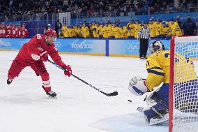 (BEIJING2022)CHINA-BEIJING-OLYMPIC WINTER GAMES-ICE HOCKEY-MAN'S PLAY-OFF SEMIFINAL-ROC VS SWE (CN)