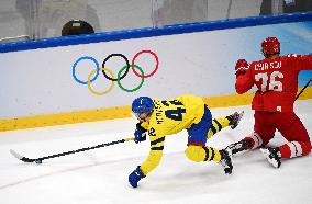 (BEIJING2022)CHINA-BEIJING-OLYMPIC WINTER GAMES-ICE HOCKEY-MAN'S PLAY-OFF SEMIFINAL-ROC VS SWE (CN)