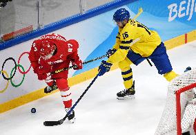 (BEIJING2022)CHINA-BEIJING-OLYMPIC WINTER GAMES-ICE HOCKEY-MAN'S PLAY-OFF SEMIFINAL-ROC VS SWE (CN)