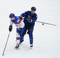 (BEIJING2022)CHINA-BEIJING-OLYMPIC WINTER GAMES-ICE HOCKEY-MAN'S PLAY-OFF SEMIFINAL-FIN VS SVK (CN)