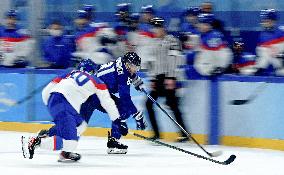 (BEIJING2022)CHINA-BEIJING-OLYMPIC WINTER GAMES-ICE HOCKEY-MAN'S PLAY-OFF SEMIFINAL-FIN VS SVK (CN)