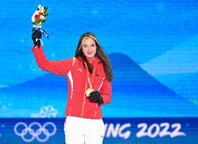 (BEIJING2022)CHINA-ZHANGJIAKOU-OLYMPIC WINTER GAMES-AWARDING CEREMONY-FREESTYLE SKIING (CN)