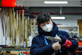 (BEIJING2022)CHINA-BEIJING-OLYMPIC WINTER GAMES-SLIDING TRACK-ICE MAKER (CN)