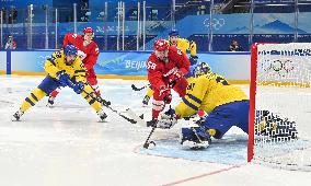 (BEIJING2022)CHINA-BEIJING-OLYMPIC WINTER GAMES-ICE HOCKEY-MAN'S PLAY-OFF SEMIFINAL-ROC VS SWE (CN)