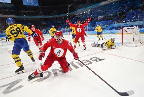 (BEIJING2022)CHINA-BEIJING-OLYMPIC WINTER GAMES-ICE HOCKEY-MAN'S PLAY-OFF SEMIFINAL-ROC VS SWE (CN)