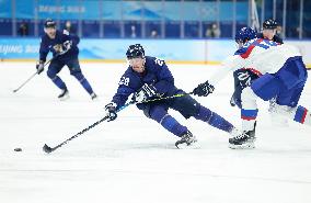 (BEIJING2022)CHINA-BEIJING-OLYMPIC WINTER GAMES-ICE HOCKEY-MAN'S PLAY-OFF SEMIFINAL-FIN VS SVK (CN)