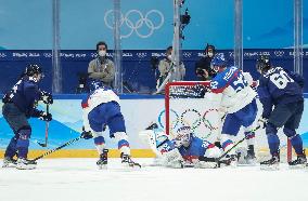 (BEIJING2022)CHINA-BEIJING-OLYMPIC WINTER GAMES-ICE HOCKEY-MAN'S PLAY-OFF SEMIFINAL-FIN VS SVK (CN)