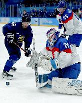 (BEIJING2022)CHINA-BEIJING-OLYMPIC WINTER GAMES-ICE HOCKEY-MAN'S PLAY-OFF SEMIFINAL-FIN VS SVK (CN)