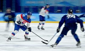 (XHTP)(BEIJING2022)CHINA-BEIJING-OLYMPIC WINTER GAMES-ICE HOCKEY-MAN'S PLAY-OFF SEMIFINAL-FIN VS SVK (CN)