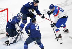 (BEIJING2022)CHINA-BEIJING-OLYMPIC WINTER GAMES-ICE HOCKEY-MAN'S PLAY-OFF SEMIFINAL-FIN VS SVK (CN)
