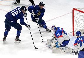 (BEIJING2022)CHINA-BEIJING-OLYMPIC WINTER GAMES-ICE HOCKEY-MAN'S PLAY-OFF SEMIFINAL-FIN VS SVK (CN)