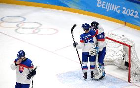 (BEIJING2022)CHINA-BEIJING-OLYMPIC WINTER GAMES-ICE HOCKEY-MAN'S PLAY-OFF SEMIFINAL-FIN VS SVK (CN)