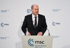 GERMANY-MUNICH-MUNICH SECURITY CONFERENCE-SCHOLZ-UKRAINIAN CRISIS