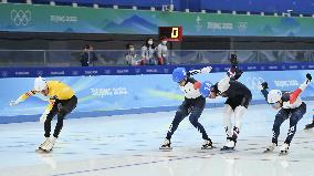 (BEIJING2022)CHINA-BEIJING-OLYMPIC WINTER GAMES-SPEED SKATING-MEN'S MASS START-FINAL (CN)