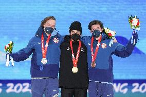 (BEIJING2022)CHINA-ZHANGJIAKOU-OLYMPIC WINTER GAMES-AWARDING CEREMONY-FREESTYLE SKIING (CN)