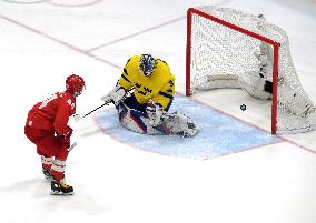 (BEIJING2022)CHINA-BEIJING-OLYMPIC WINTER GAMES-ICE HOCKEY-MAN'S PLAY-OFF SEMIFINAL-ROC VS SWE (CN)