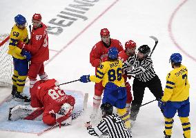 (BEIJING2022)CHINA-BEIJING-OLYMPIC WINTER GAMES-ICE HOCKEY-MAN'S PLAY-OFF SEMIFINAL-ROC VS SWE (CN)