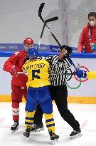 (BEIJING2022)CHINA-BEIJING-OLYMPIC WINTER GAMES-ICE HOCKEY-MAN'S PLAY-OFF SEMIFINAL-ROC VS SWE (CN)