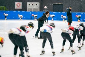 (BEIJING2022)CHINA-BEIJING-OLYMPIC WINTER GAMES-SHORT TRACK SPEED SKATING-YOUNG SKATERS (CN)