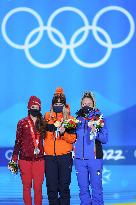 (BEIJING2022)CHINA-BEIJING-OLYMPIC WINTER GAMES-AWARDING CEREMONY-SPEED SKATING (CN)