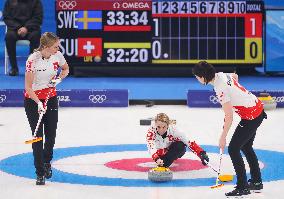 (BEIJING2022)CHINA-BEIJING-OLYMPIC WINTER GAMES-CURLING-WOMEN'S BRONZE MEDAL GAME-SWE VS SUI (CN)