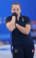 (BEIJING2022)CHINA-BEIJING-OLYMPIC WINTER GAMES-CURLING-WOMEN'S BRONZE MEDAL GAME-SWE VS SUI (CN)