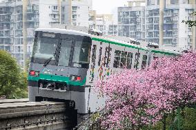 CHINA-CHONGQING-TRAIN-FLOWER (CN)