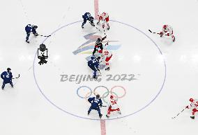 (XHTP)(BEIJING2022)CHINA-BEIJING-OLYMPIC WINTER GAMES-ICE HOCKEY-MEN'S GOLD MEDAL GAME-ROC VS FIN (CN)