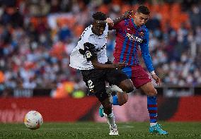 (SP)SPAIN-VALENCIA-FOOTBALL-SPANISH LEAGUE-VALENCIA VS BARCELONA