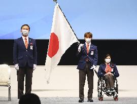 Launch ceremony for Japan's Paralympic delegation