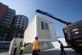 CHINA-HONG KONG-COVID-19-MOBILE CABIN HOSPITAL (CN)