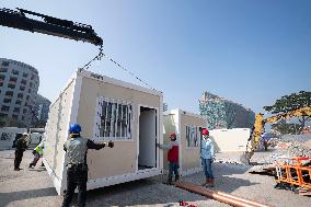 CHINA-HONG KONG-COVID-19-MOBILE CABIN HOSPITAL (CN)