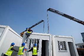 CHINA-HONG KONG-COVID-19-MOBILE CABIN HOSPITAL (CN)